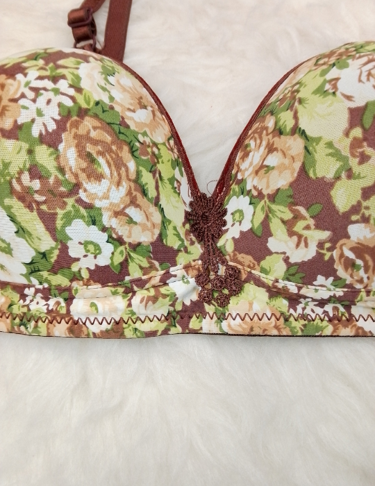 Floral Print Padded Bra – Elegant Everyday Lingerie | BelleNisa